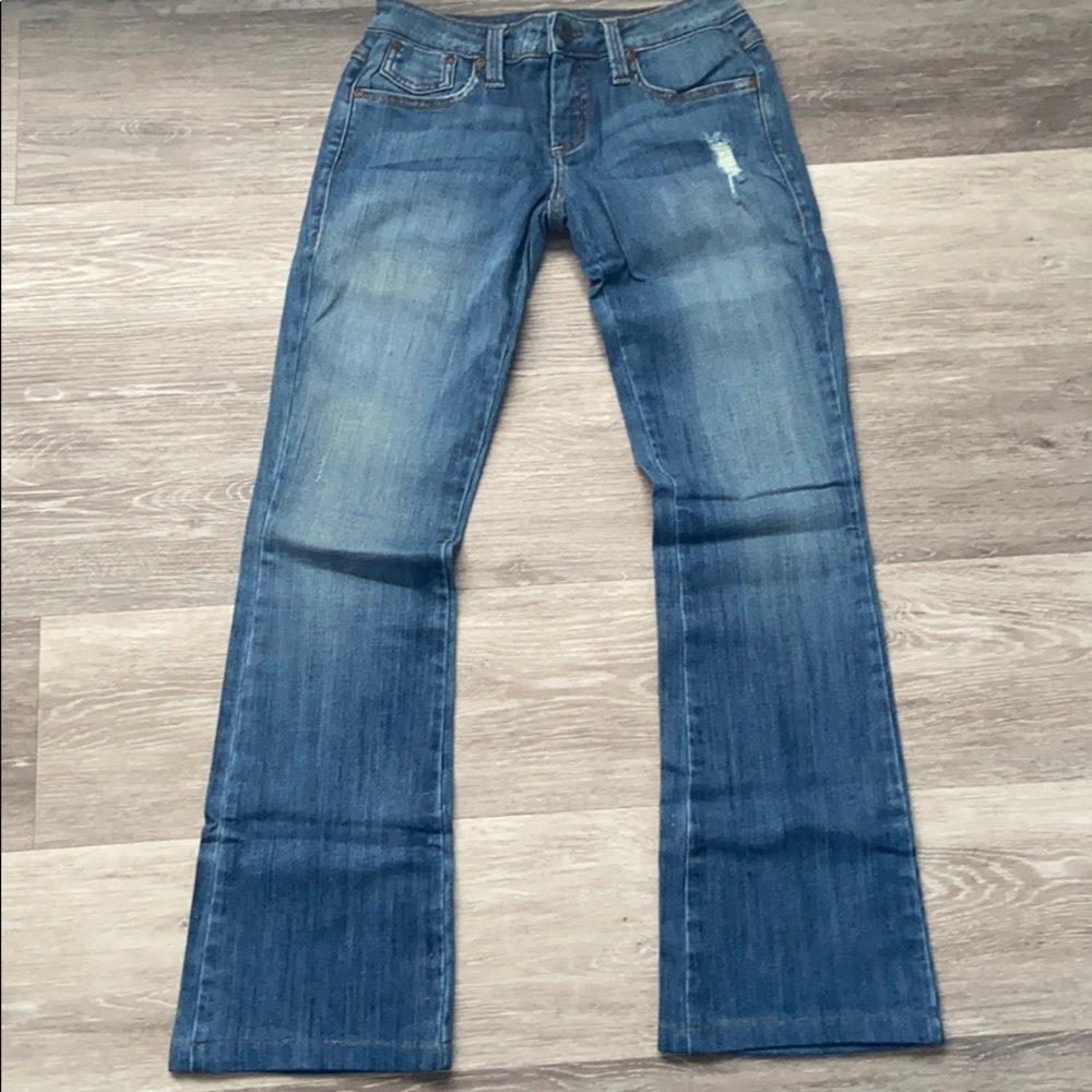 Medium wash denim jeans